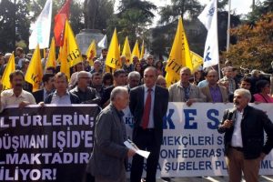 Bursa'da 'Kobani' y&uuml;r&uuml;y&uuml;ş&uuml;