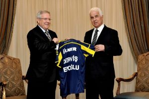 Derviş Eroğlu Aziz Yıldırım'ı kabul etti