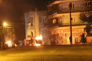 Aydın'da sabaha kadar Kobani eylemi