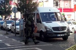 Erdoğan'ın kaldığı otelin yakınında hareketli dakikalar