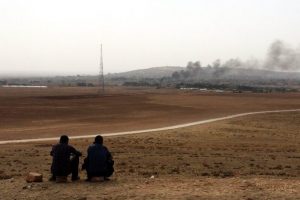 Kobani'yi kara bulutlar kapladı