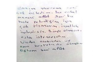 'Canım yavrum seni bı&ccedil;akladım'