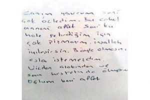 Bebeğini bı&ccedil;aklayan anneden mektup