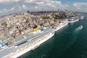 Galataport durdu