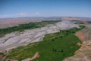 'Aras Nehri Kuş Cenneti' nin kuşbakışı g&ouml;r&uuml;nt&uuml;s&uuml;