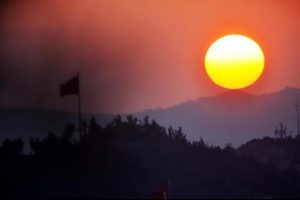 Bodrum'da tablo gibi g&uuml;n batımı!