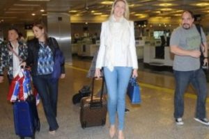 En uzun bacaklı manken İstanbul'da...