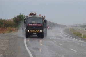 Suriye sınırına askeri sevkiyat
