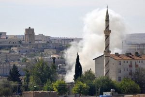 IŞİD sınır kapısına doğru havan atışına yeniden başladı