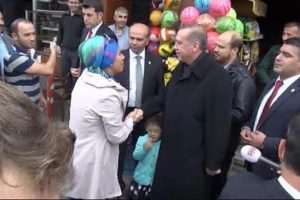 Cumhurbaşkanı Erdoğan markette