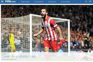 Arda Turan FIFA'nın manşetini s&uuml;sledi