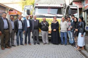 Erciş'te Kobani dayanışması