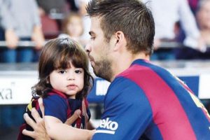 Pique'nin oğlu babasının izinde