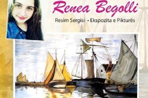 Kosova'lı gen&ccedil; ressam ilk sergisini a&ccedil;tı