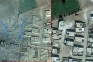 İşte Kobani'nin uydudan &ccedil;ekilmiş son hali
