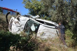 Bursa'daki kazada Suudi Arabistanlı çift yaralandı