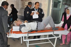 &Uuml;zerine ağa&ccedil; devrildi
