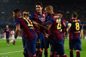 Barcelona Ajax'ı rahat ge&ccedil;ti:3-1
