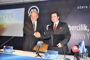 THY u&ccedil;aklarında canlı haber yayını