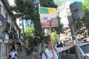 Buenos Aires'te Kobani protestosu
