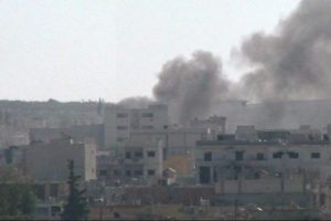 Kobani'de yoğun &ccedil;atışma