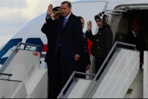 Erdoğan Letonya'ya u&ccedil;tu