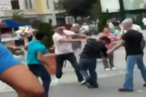 Viyana'da Sırp-Arnavut kavgası!