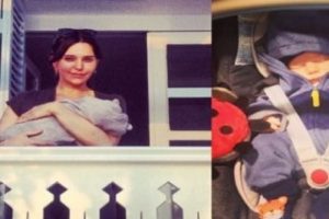 Hande Ataizi bebeğini emzirmek i&ccedil;in minib&uuml;s aldı...