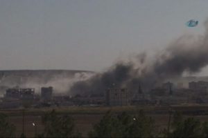 Kobani'ye yoğun saldırı