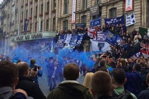 Everton taraftarına Fransa'da gazlı m&uuml;dahele
