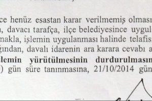 ''Y&uuml;r&uuml;tmeyi durdurma'' kararı yalanlandı