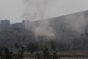 Kobani'de &ccedil;atışmalar şiddetlendi