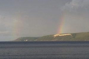 &Ccedil;anakkale boğazında &ccedil;ifte g&ouml;kkuşağı