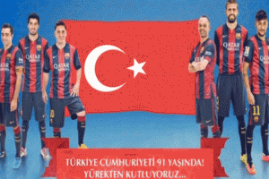 ﻿ Barcelona farkı ! 29 Ekim'i kutladılar