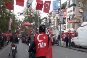 2 bin motosikletliden şehitliğe ziyaret