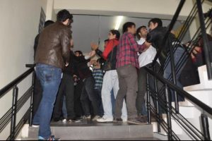Yemek zammı protestosunda arbede