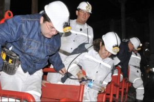 O madendeki kazanın olduğu noktaya ilk kez ulaştılar