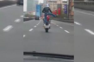O motosikletli yakalandı