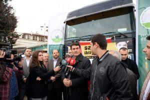 Osmangazi Belediyesi'nden T&uuml;rkmenlere yardım eli