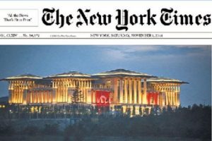 Cumhurbaşkanlığı konutu, New York Times manşetinde...