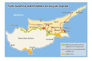 Rumlar, Kıbrıs'ın y&uuml;zde 75'ini istiyor