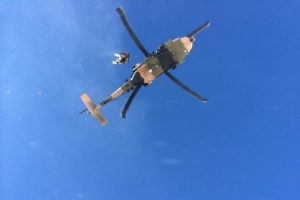 Rize'de mahsur kalan &ccedil;obana askeri helikopterle operasyon