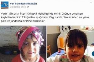 Emniyet Nehir'in fotoğrafını takip&ccedil;ileriyle paylaştı