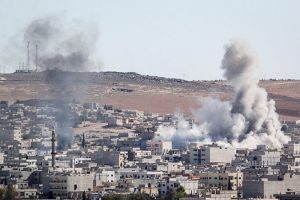 Kobani'nin doğu kesiminde &ccedil;atışmalar şiddetlendi
