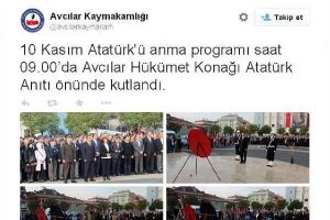 Avcılar Kaymakamlığı'ndan 'kutlama' gafı