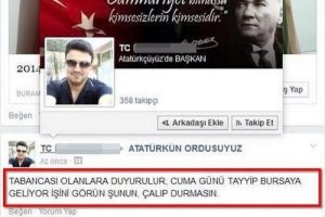 Erdoğan'ın Bursa mitingi &ouml;ncesi tweet atan g&uuml;venlik&ccedil;iye...