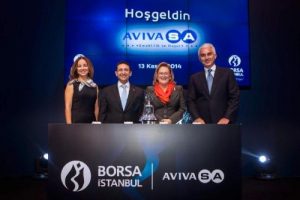 Borsa İstanbul'da gong AvivaSA i&ccedil;in &ccedil;aldı