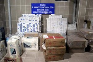 30 bin paket sigara ile yakalandı