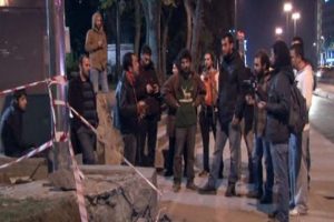 Gezi Parkı'ndaki otob&uuml;s durağı &ccedil;alışmasına tepki