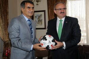 Şenol G&uuml;neş'ten Vali Karaloğlu'na ziyaret
